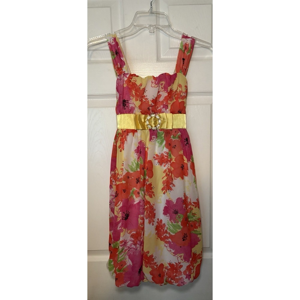 Girls My Michelle Dress Size 12 Prom/Party/Wedding Floral